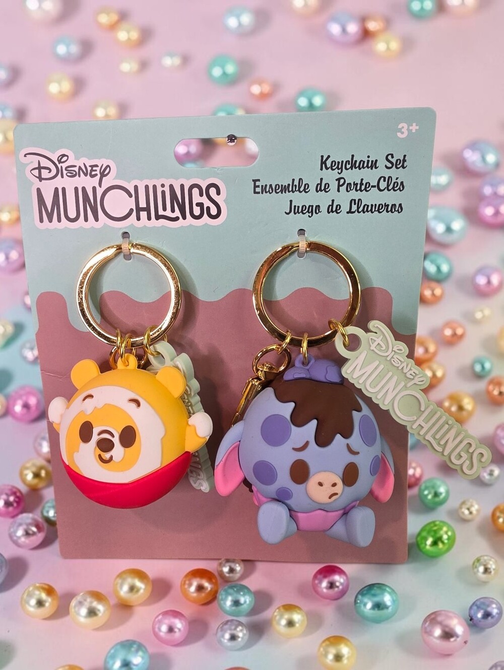 NWT Disney Munchlings Winnie the Pooh & Eeyore Keychain Set
